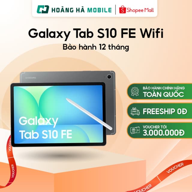 Máy tính bảng Samsung Galaxy Tab S10 FE Wifi 8GB/128GB Pin 8000 mAh Chính hãng - Ảnh 7
