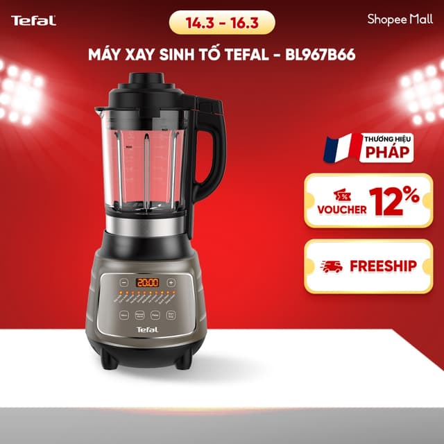 Máy làm sữa hạt, xay nấu đa năng Tefal - BL967B66 1300W - Ảnh 12