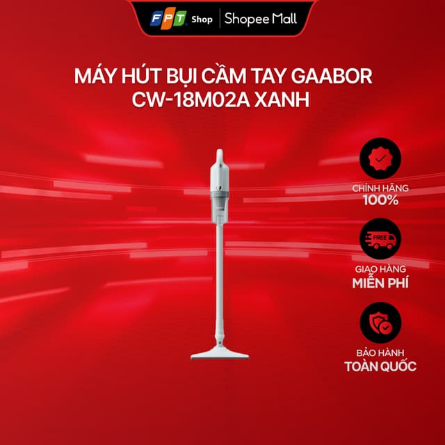 [Chỉ GH tận nơi] Máy hút bụi cầm tay Gaabor CW-18M02A Xanh - Ảnh 1
