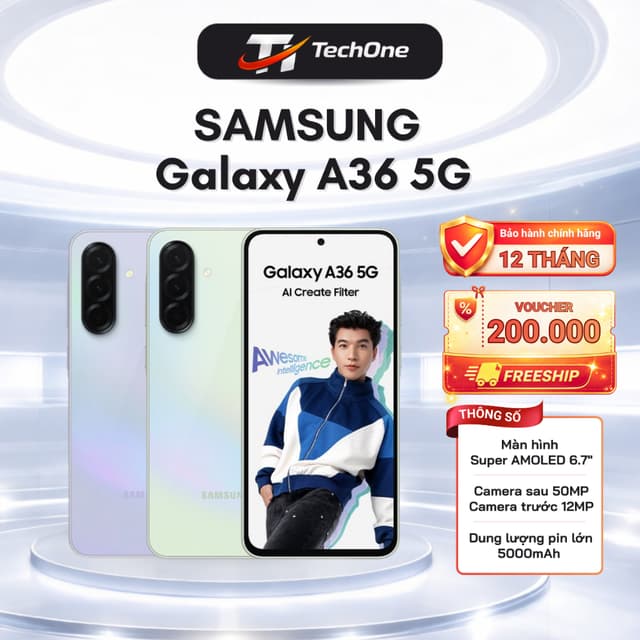 NGUYÊN SEAL - Điện thoại Samsung Galaxy A36 5G (8GB + 128GB) chính hãng - Bảo Hành 12 Tháng - Ảnh 1