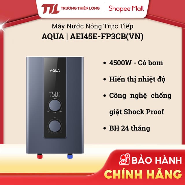 Máy Nước Nóng Trực Tiếp Aqua 4500W AEI45E-FP3CB(VN) [TOÀN QUỐC] - Ảnh 9