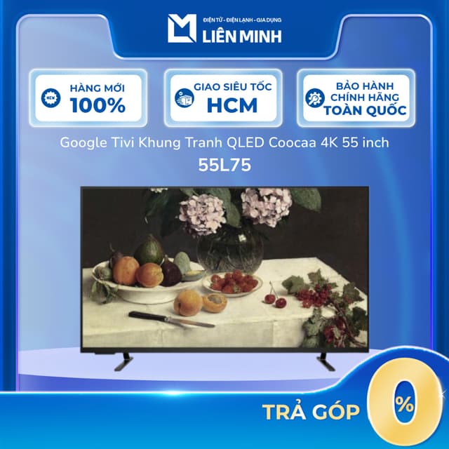 Google Tivi Khung Tranh The Frame QLED Coocaa 4K 55 Inch 55L75 [Giao Toàn Quốc] - Ảnh 2