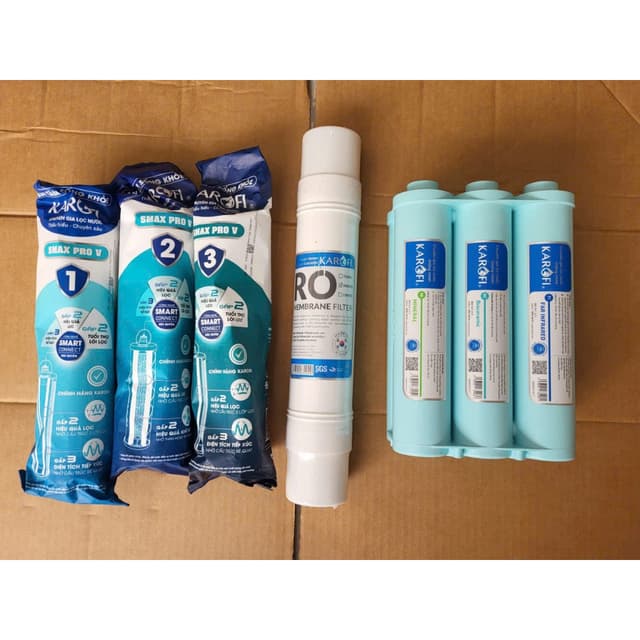 Bộ 10 lõi Karofi thay cho máy KAQ-X16 - 123 smax Pro V - Màng RO 100 Korea - cụm smax HP6.0 - Ảnh 10