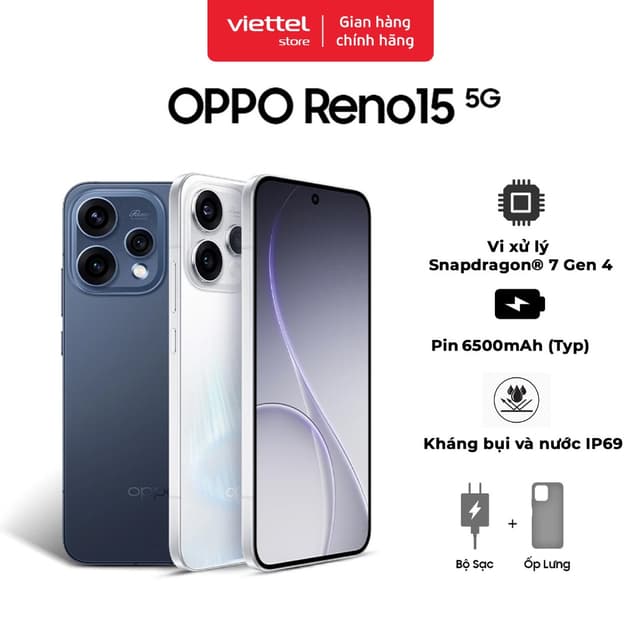 Điện thoại OPPO Reno15 5G 12GB + 256GB Chính hãng | NFC | Pin 6500 mAh | Sạc siêu nhanh SuperVOOC - Ảnh 8