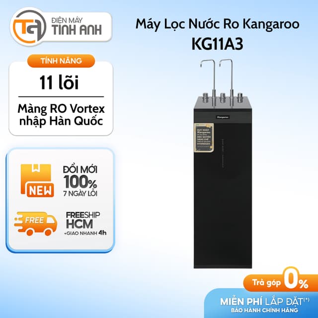 Máy Lọc Nước Ro Nóng Nguội Lạnh Hydrogen Kangaroo 11 Lõi KG11A3 - Ảnh 5