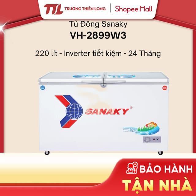 VH-2899W3 - Tủ Đông Sanaky Inverter 220 Lít VH-2899W3 [TOÀN QUỐC] - Ảnh 5