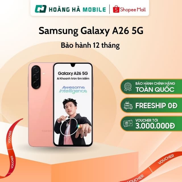 (Livestream) Điện thoại di động Samsung Galaxy A26 5G - 8GB/128GB - Chính hãng - Ảnh 9