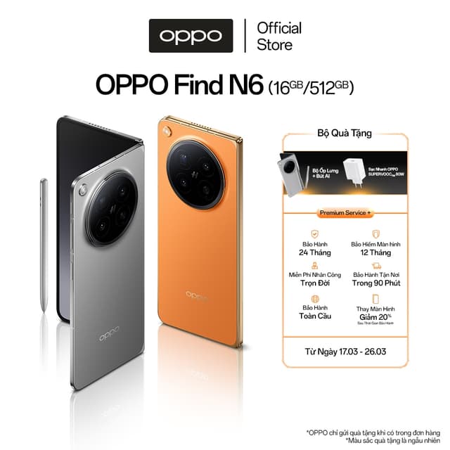 Điện thoại OPPO FIND N6 16GB/512GB  - AI Master FOLD - Ảnh 8