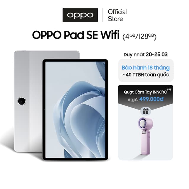 Máy tính bảng OPPO Pad SE Matte WiFi (4GB/128GB) - Hàng chính hãng - Ảnh 1