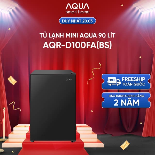 [SẢN PHẨM MỚI] Tủ lạnh Aqua 90 lít AQR-D100FA(BS) - Freeship toàn quốc - Ảnh 9