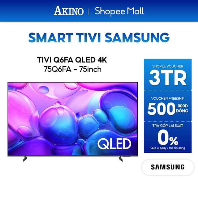 QA75Q6FA - Smart Tivi QLED Samsung 4K 75 inch - Ảnh 4