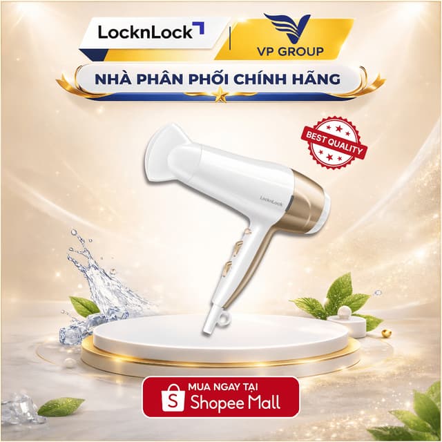 MÁY SẤY TÓC LOCK&LOCK, 220-240V, 50HZ, 2000-2200W - Màu trắng - ENA136WHT - Ảnh 1