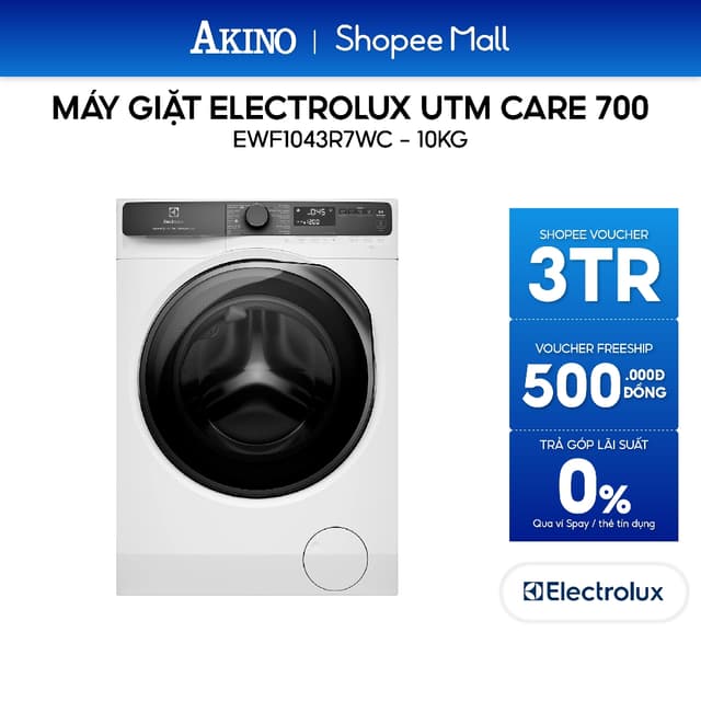 Máy giặt Lồng Ngang Electrolux UltimateCare 700 Inverter 10 kg EWF1043R7WC - Bảo hành chính hãng - Ảnh 8