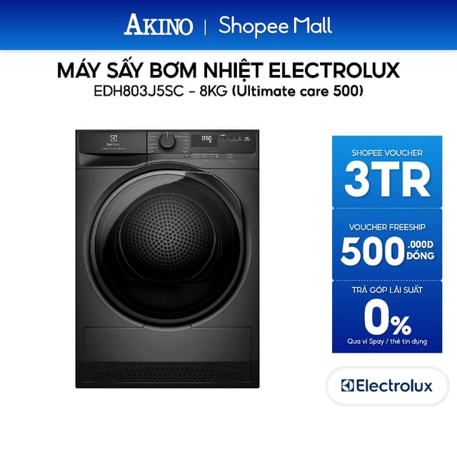 Máy sấy bơm nhiệt Electrolux UltimateCare 8 kg EDH803J5SC - Bảo hành chính hãng - Ảnh 8