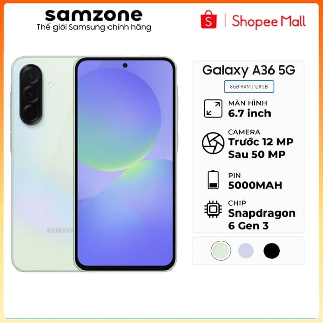 [ KH T3 ]A Điện thoại Samsung Galaxy A36 5G (8GB/128GB) - Ảnh 10