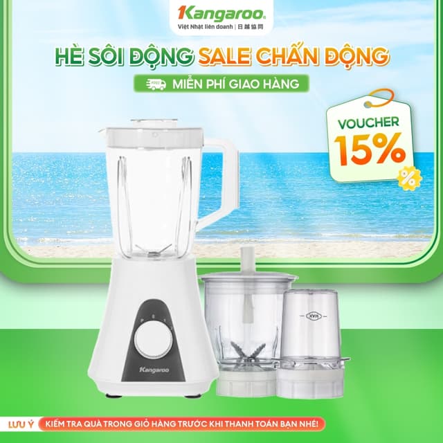 Máy xay sinh tố đa năng Kangaroo KGBL3P1 - Ảnh 8