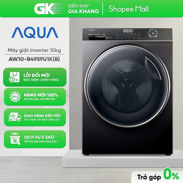 AW10-B4959U1K(B) | AW10-BP4959U1K(B) | AQD-A952J(BK) Máy Giặt Aqua Inverter [Freeship HCM] - Ảnh 8