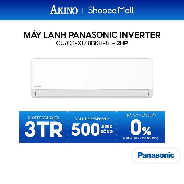 CU/CS-XU18BKH-8 I Máy Lạnh Panasonic Inverter Tiết Kiệm Điện 18.000BTU/2.0 HP/2Ngựa - Ảnh 3