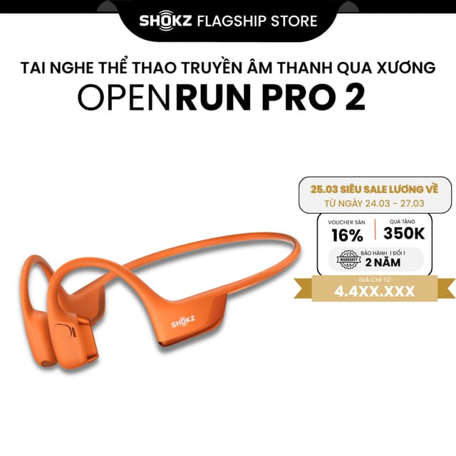 [MỚI] Tai Nghe Bluetooth Thể Thao Truyền Âm Thanh Qua Xương SHOKZ OPENRUN PRO 2 S820 - Bảo Hành 2 Năm - Ảnh 3