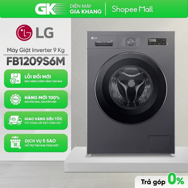 Máy Giặt LG Inverter 9 Kg FB1209S6M [Freeship HCM] - Ảnh 5