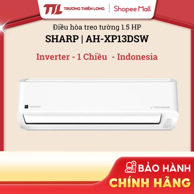 AH-XP13DSW | AH-X13ZEW - Máy Lạnh Sharp Inverter 1.5 HP AH-XP13DSW |  AH-X13ZEW  [FREESHIP HCM] - Ảnh 3