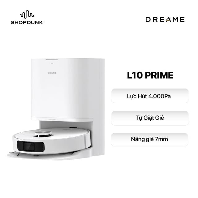 Robot Hút Bụi Lau Nhà Dreame L10 Prime | Lực Hút 4.000 Pa | Tự Động Giặt, Sấy Giẻ Lau | Chính Hãng - Ảnh 11
