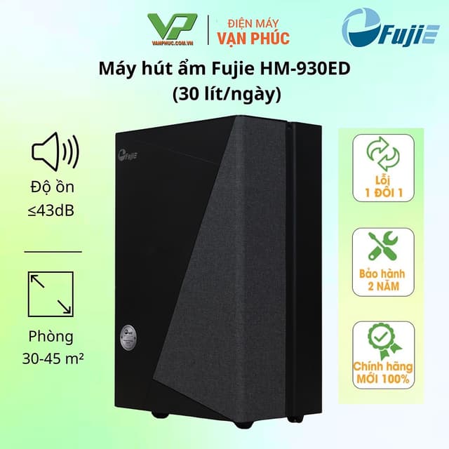 Máy hút ẩm Fujie HM-930ED 30 lít/ngày, kết nối Wifi - Ảnh 8
