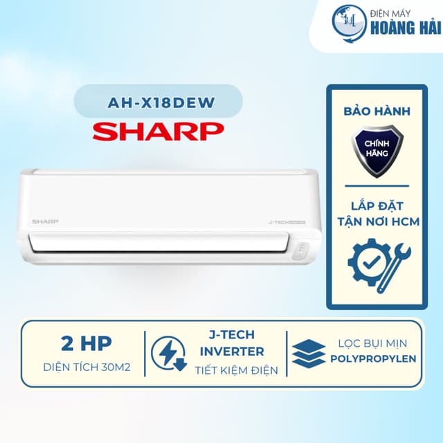 AH-X18DEW | Máy lạnh Sharp Inverter 2 HP AH-X18DEW - Thái Lan - Chính Hãng - Ảnh 4