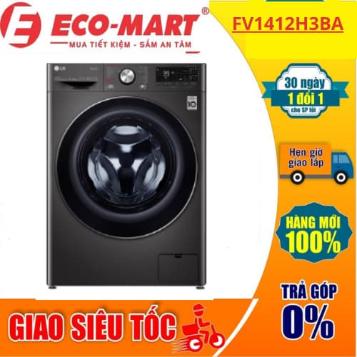 FV1412H3BA Máy giặt sấy LG FV1412H3BA Inverter giặt 12 kg - sấy 7 kg - Ảnh 4