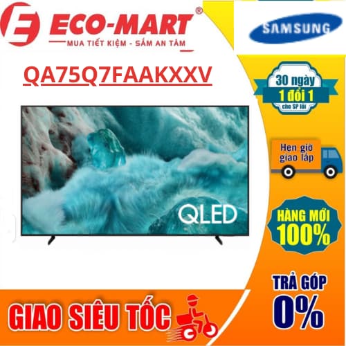 QA75Q7FAAKXXV Smart Tivi QLED Samsung AI 4K 75 inch QA75Q7FA - Ảnh 3