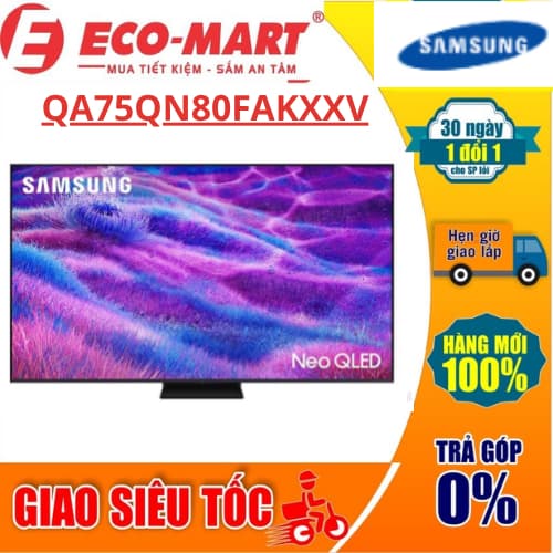 QA75QN80F Smart Tivi Neo QLED Samsung AI 4K 75 inch QA75QN80FAKXXV - Ảnh 1