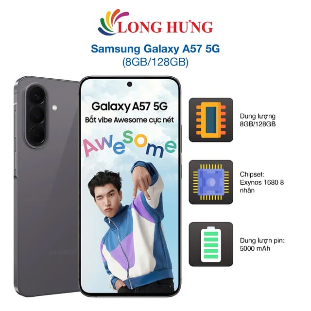 Điện thoại Samsung Galaxy A57 5G (8GB/128GB) - Hàng chính hãng - Ảnh 4