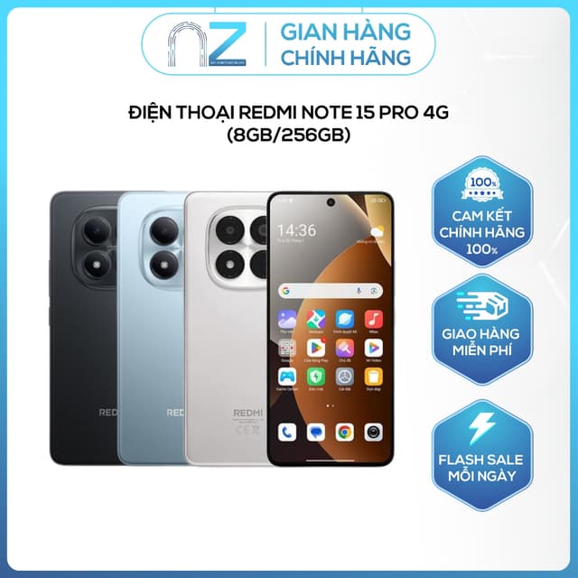 Điện Thoại Xiaomi Redmi Note 15 Pro 4G (8GB/256GB) - Nguyên Seal - Ảnh 4