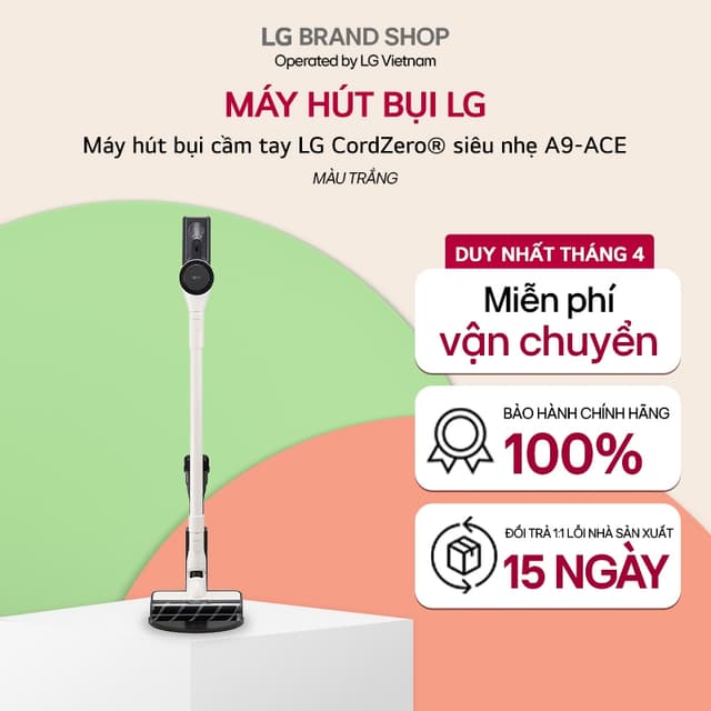 Máy hút bụi cầm tay LG CordZero® siêu nhẹ A9-ACE - Ảnh 1