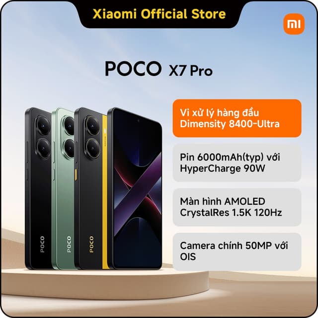 [Điện thoại thông minh] POCO X7 Pro 5G (8+256GB | 12+256G) | Màn hình 6.67" 120Hz AMOLED | D8400-Ultra | Camera 50MP OIS - Ảnh 4