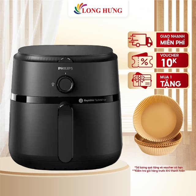 Nồi chiên không dầu Philips 6.2 lít NA130/00 - Hàng chính hãng - Ảnh 4