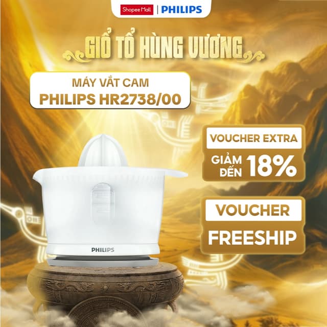 Máy Vắt Cam Philips HR2738/00, Công Suất 25W_Hàng Chính Hãng Bảo Hành 24 Tháng - Ảnh 8