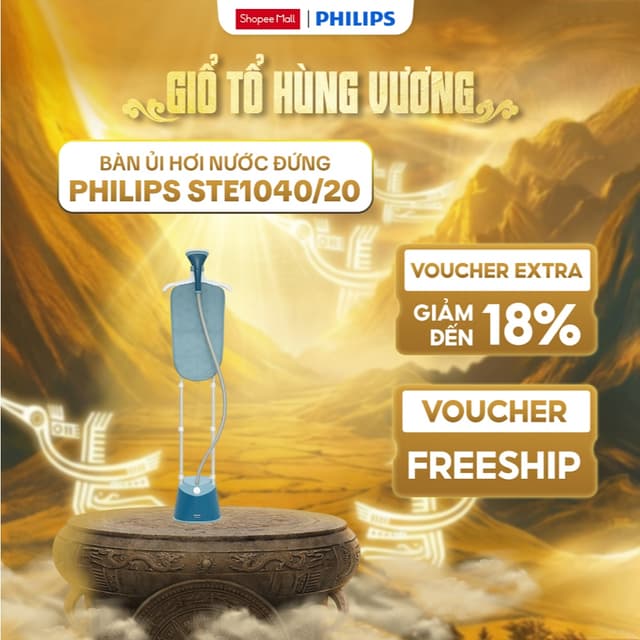 [LIVE] Bàn Ủi Hơi Nước Đứng Philips 1000 series STE1040/20 1800W - Bảo hành Chính Hãng 24 tháng - Ảnh 8