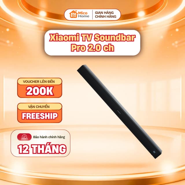 Loa TV Xiaomi Soundbar Pro 2.0 ch 84W - 6 chế độ âm thanh - Bảo Hành 12 Tháng - Ảnh 4