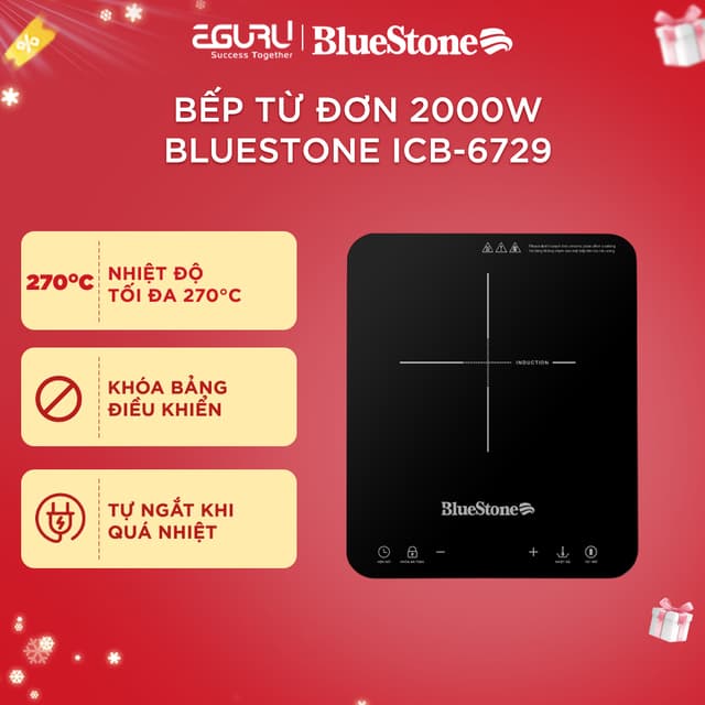 Bếp Từ Đơn 2000W BlueStone ICB-6729 - Ảnh 3