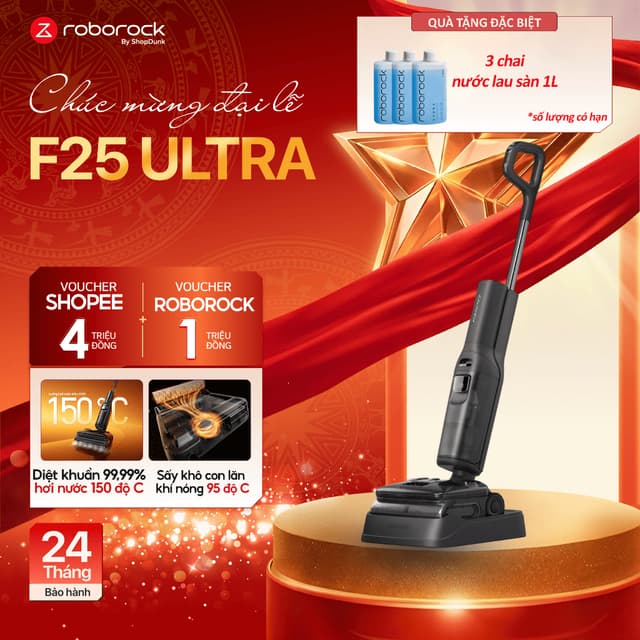 [Livestream] Máy Hút Bụi Lau Nhà Cầm Tay Roborock F25 Ultra Chính Hãng | Hút Bụi Lau Nhà Nước Nóng - Ảnh 9
