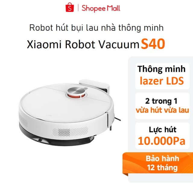 Robot hút bụi lau nhà Xiaomi Robot Vacuum S40 / S40C EU Bản quốc tế - Hàng chính hãng Digiworld - Ảnh 9