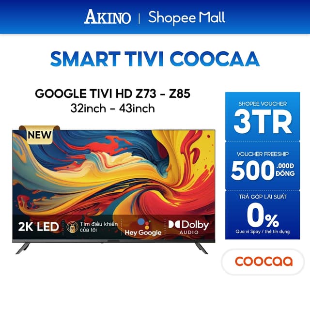 32Z73 I 32Z85 - Smart Google Tivi HD Coocaa 32 inch - Hàng Chính Hãng - Ảnh 1