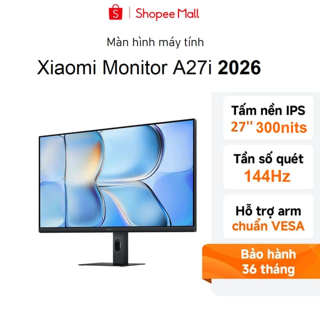 Màn hình máy tính Xiaomi A27i 2026 27 inch FHD/IPS/144Hz/6ms/300nits/HDMI - Hàng chính hãng - Ảnh 12