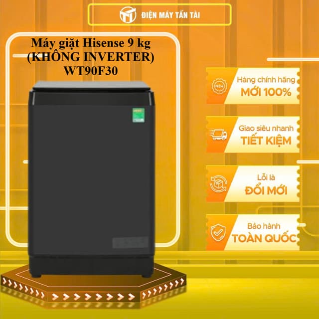 ( TOÀN QUỐC ) WT90F30 - Máy giặt Hisense 9 kg  (KHÔNG INVERTER) WT90F30 - Ảnh 5