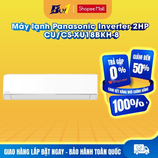 CU/CS-XU18BKH-8 - Máy lạnh Panasonic AERO Inverter 2 HP CU/CS-XU18BKH-8 - Hàng Chính Hãng - Ảnh 2