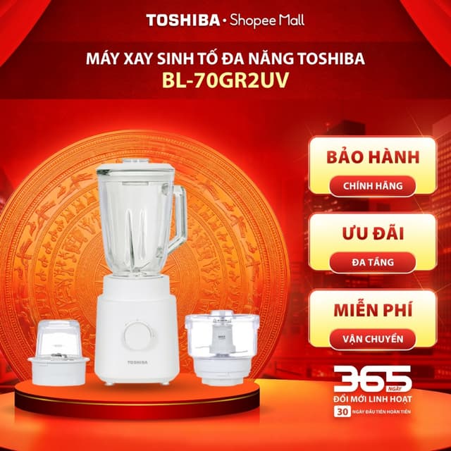 [Hỏa tốc HCM] Máy xay sinh tố đa năng Toshiba BL-70GR2UV|Bảo hành chính hãng 12 tháng - Ảnh 9