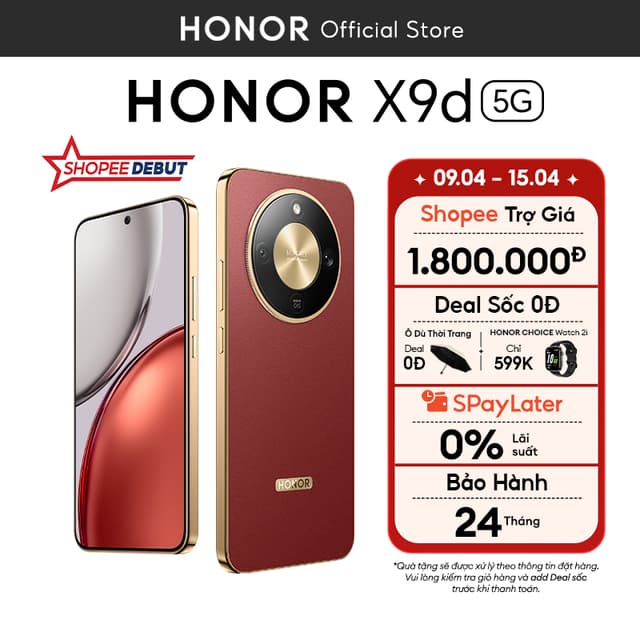 [ƯU ĐÃI ĐỘC QUYỀN] Điện Thoại Honor X9d 5G 8GB/12GB + 256GB/512GB | Pin 8300mAh | Camera AI OIS 108 MP| BH 24 Tháng - Ảnh 10