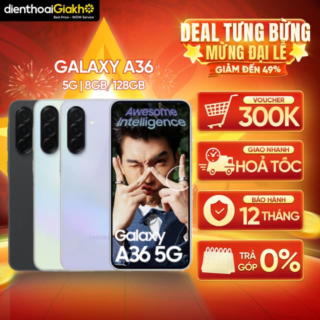 Điện Thoại Samsung Galaxy A36 5G 8GB/128GB Chính Hãng, Bảo Hành 12 Tháng - Ảnh 3