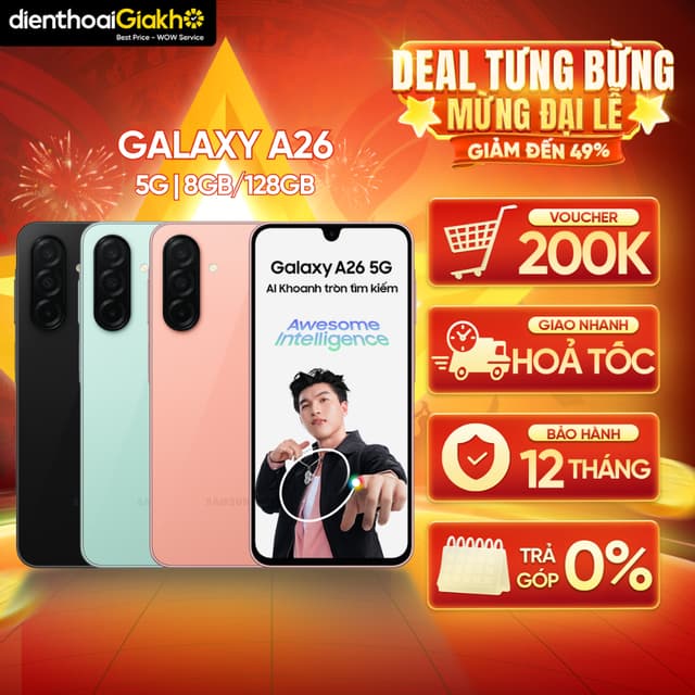 Điện Thoại Samsung Galaxy A26 5G 8GB/128GB Chính Hãng - Bảo Hành 12 Tháng - Ảnh 6
